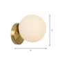 Frendorf | Messing 1-Licht Wandlamp Bevestiging Antieke Frosted Witte Glas Tulp Shade/Cylinder Wandmontage Licht met Arm