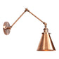Frendorf | 6"/8" L 2-Gelenk Schwenkarm Eisen Wandlicht Industrie 1 Glühbirne Studio Arbeitswandlampe mit Kegelschirm in Bronze/Kupfer