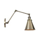 Frendorf | 6"/8" L 2-Gelenk Schwenkarm Eisen Wandlicht Industrie 1 Glühbirne Studio Arbeitswandlampe mit Kegelschirm in Bronze/Kupfer