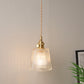 Frendorf | Schüssel/Zylinder Nachtwandverlichting Antiek Klar Prisma/Golvend Glas 1 Lampe Messing Wandlampe mit Rotationsschalter