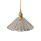 Frendorf | Schüssel/Zylinder Nachtwandverlichting Antiek Klar Prisma/Golvend Glas 1 Lampe Messing Wandlampe mit Rotationsschalter