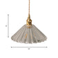 Frendorf | Schüssel/Zylinder Nachtwandverlichting Antiek Klar Prisma/Golvend Glas 1 Lampe Messing Wandlampe mit Rotationsschalter