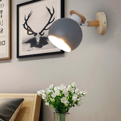 Frendorf | Kreis Studie Zimmer Wand Leuchte Metall Modern Stil 1 Licht Bonbonfarbene Wand Licht