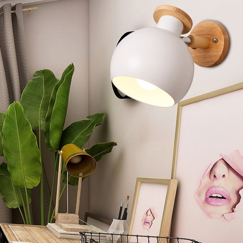 Frendorf | Kreis Studie Zimmer Wand Leuchte Metall Modern Stil 1 Licht Bonbonfarbene Wand Licht