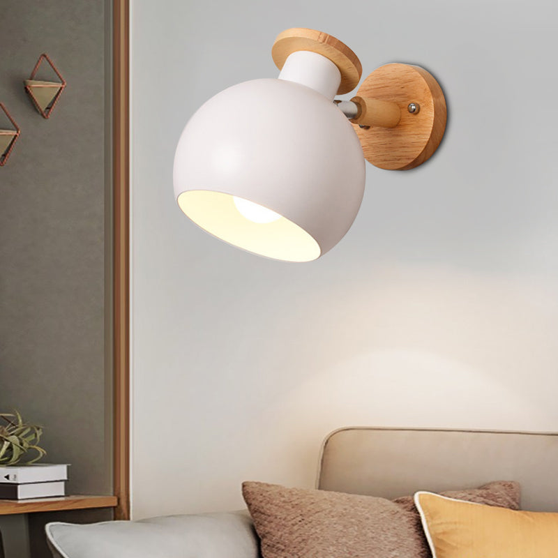 Frendorf | Kreis Studie Zimmer Wand Leuchte Metall Modern Stil 1 Licht Bonbonfarbene Wand Licht