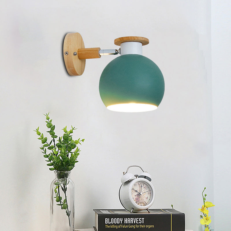 Frendorf | Kreis Studie Zimmer Wand Leuchte Metall Modern Stil 1 Licht Bonbonfarbene Wand Licht