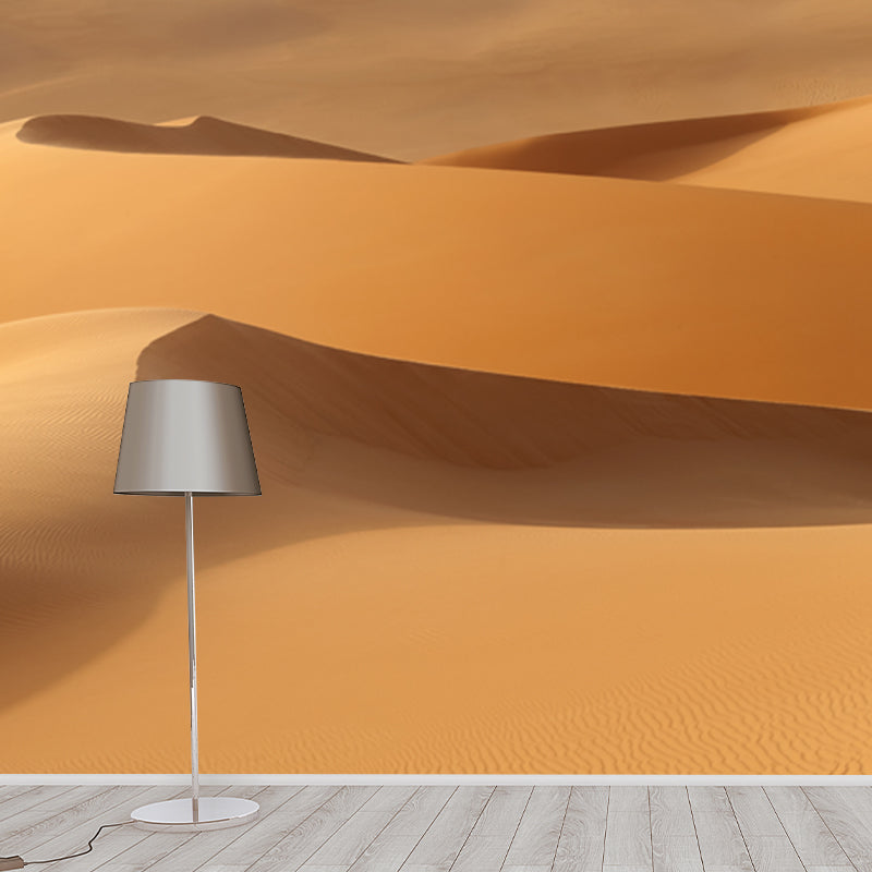 Frendorf | Whole Desert Hill Wallpaper Mural for Home Nature Landscape Wall Art in Yellow, Washable