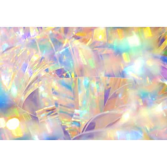 Frendorf | Bright holographic pattern wall sticker for the living room, yellow, custom made available