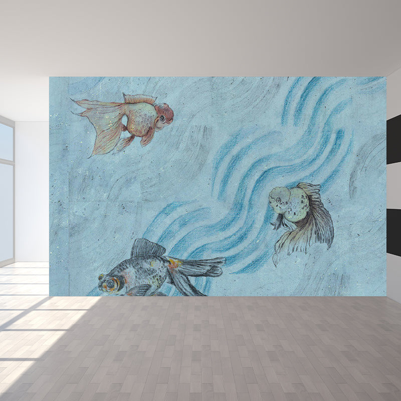 3D Computer Graphics Wandaufkleber Neuheit Vliesstoff Texturierte Wandverkleidung in Sanften Farben