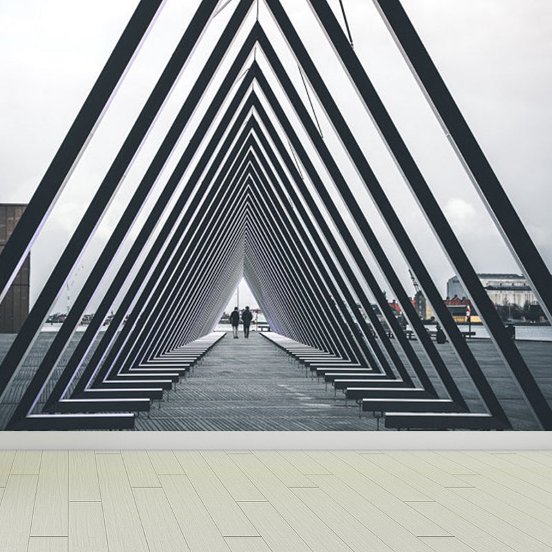 3D Computer Graphics Wandaufkleber Neuheit Vliesstoff Texturierte Wandverkleidung in Sanften Farben