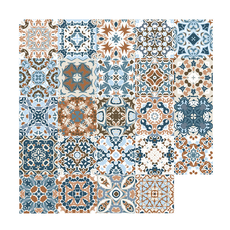 Bohemian Mandala Stick Tapetenpaneele für Küchenrückwände 8' L x 8" B Wandverkleidung in Braun