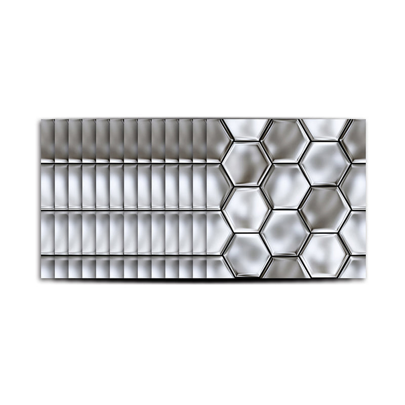 Frendorf | Stick On 3D Hexagon Wallpaper Panel Set Contemporary PVC Wandbekleding, 12,2 vierkante voet