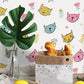 Frendorf | Novelty Katze Kopf Wandpaneel Cartoon PVC Wanddekoration in Gelb, Peelen und Kleben