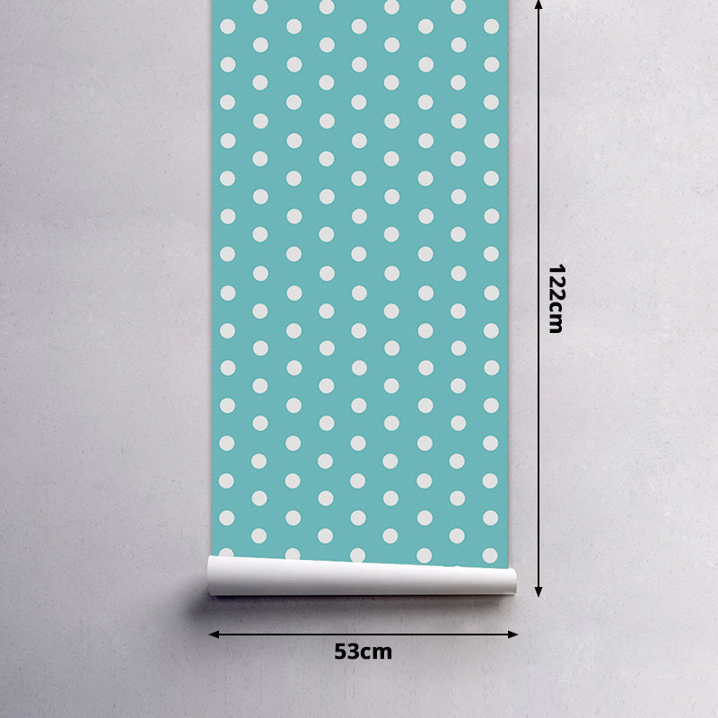 Frendorf | Punkte Tapetenpaneele Abziehen und Aufkleben Kinder-Spielzimmer Wandverkleidung, 4' L x 20,5" B