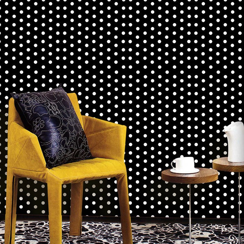 PVC Abblätterbare Wallpaper Kinderstil Punkte Wandkunst für Schlafzimmer, Einfach zu Entfernen