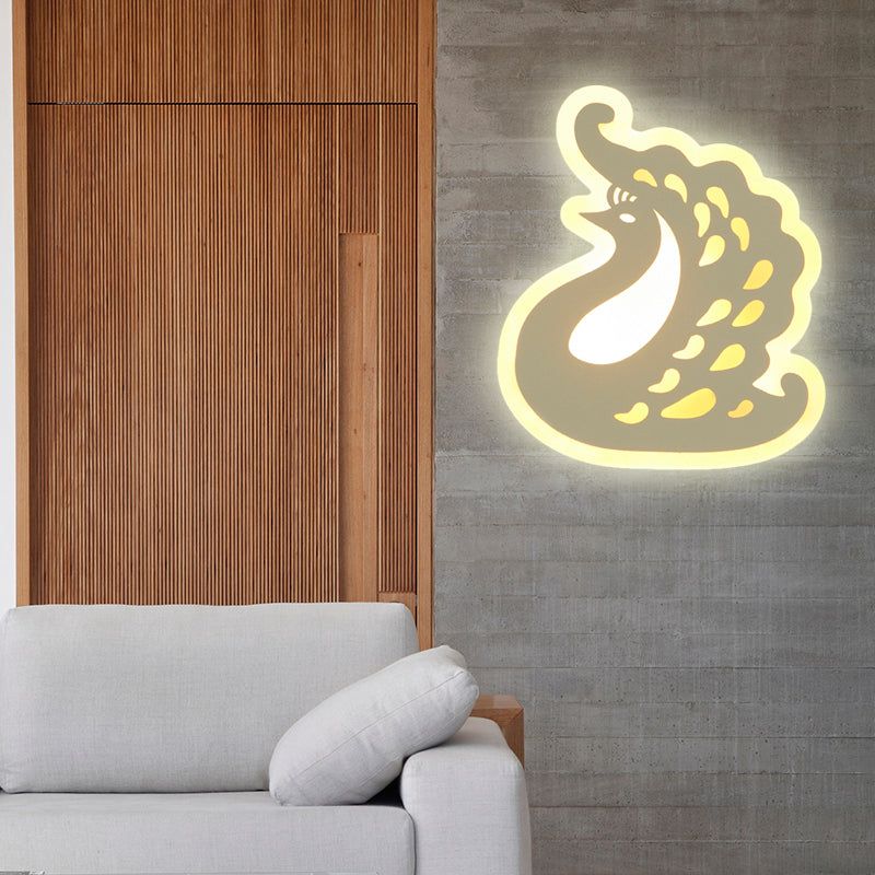 Frendorf | Acryl Tier Wandleuchte Moderner Stil LED Wandlampe in Weißer Ausführung für Flur