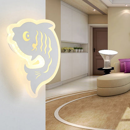 Frendorf | Acryl Tier Wandleuchte Moderner Stil LED Wandlampe in Weißer Ausführung für Flur