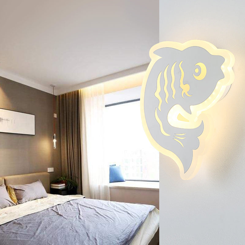 Frendorf | Acryl Tier Wandleuchte Moderner Stil LED Wandlampe in Weißer Ausführung für Flur