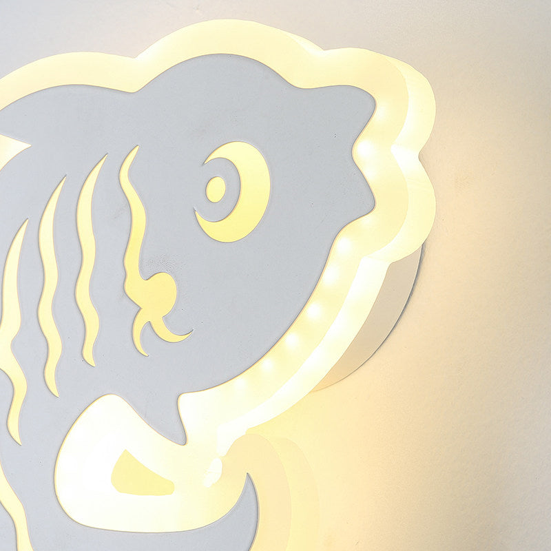 Frendorf | Acryl Tier Wandleuchte Moderner Stil LED Wandlampe in Weißer Ausführung für Flur