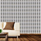 Grau Country Tapetenpaneel-Set 4' x 20,5" Blattdruck Selbstklebende Wanddekoration für das Wohnzimmer
