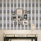 Grau Country Tapetenpaneel-Set 4' x 20,5" Blattdruck Selbstklebende Wanddekoration für das Wohnzimmer