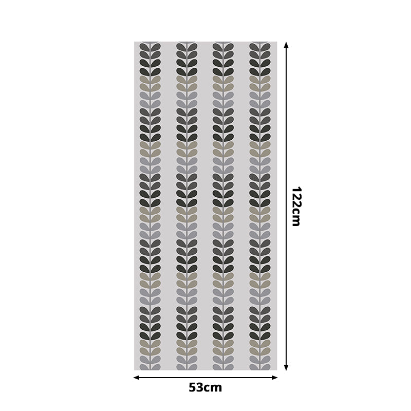 Grau Country Tapetenpaneel-Set 4' x 20,5" Blattdruck Selbstklebende Wanddekoration für das Wohnzimmer