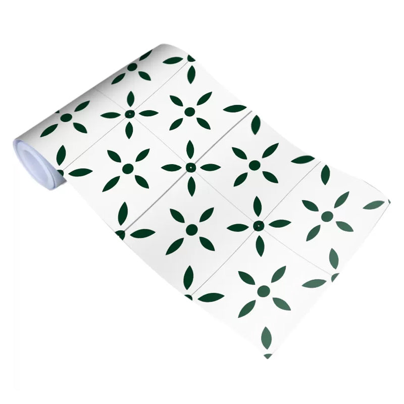 Grüne Blätter Tapetenrolle Abziehen und Aufkleben Land Badezimmer Wandkunst, 10' L x 12" B