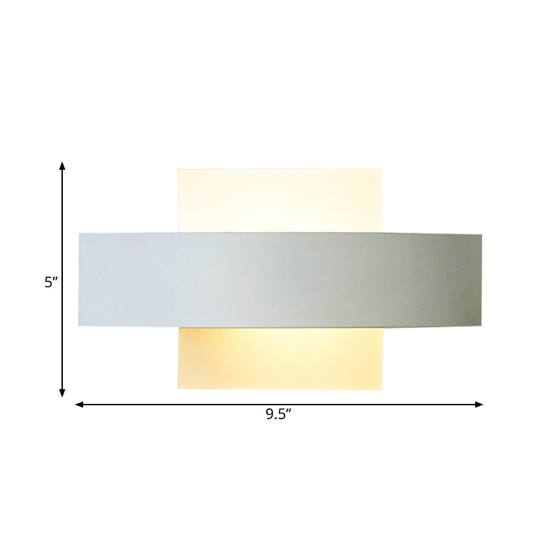 Frendorf | Woonkamer Slim Paneel Wandlamp Acryl Modern Stijl Wit LED Wandlamp