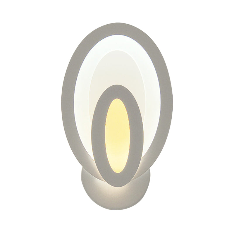 Frendorf | Moderne Weiße LED-Wandleuchte Schmale Panel-Acryl-Wandleuchte für Schlafzimmer Wohnzimmer
