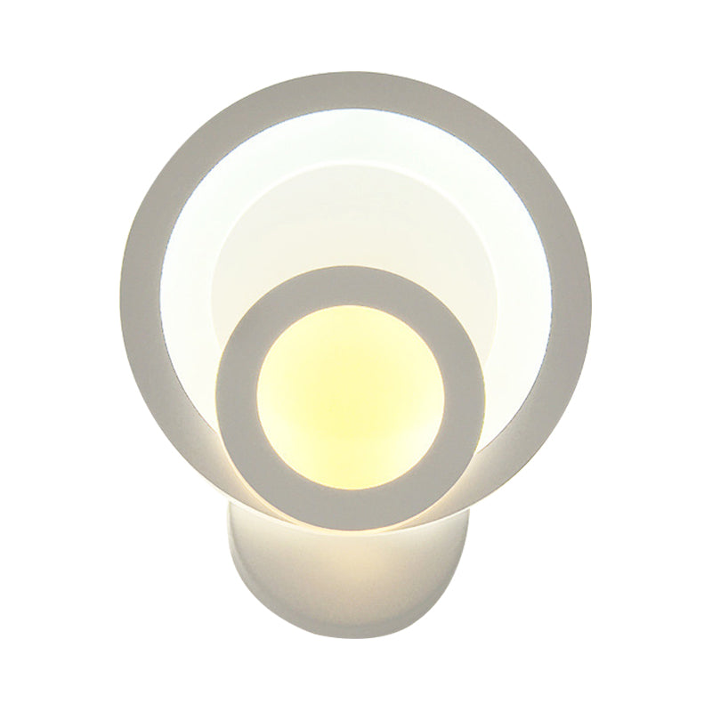Frendorf | Moderne Weiße LED-Wandleuchte Schmale Panel-Acryl-Wandleuchte für Schlafzimmer Wohnzimmer
