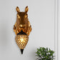 Frendorf | Metalen dieren wandlamp zwarte kristal holle kegel schaduw wandlicht
