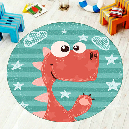 Frendorf | Cartoon Kinderkamer Tapijt Multi-Kleur Dieren Tapijt Polyester Wasbaar Vlekbestendig Antislip Onderkant Tapijt
