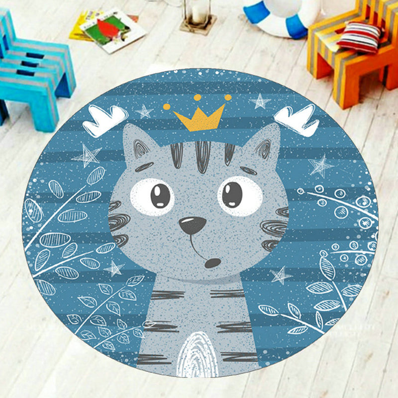 Frendorf | Cartoon Kinderkamer Tapijt Multi-Kleur Dieren Tapijt Polyester Wasbaar Vlekbestendig Antislip Onderkant Tapijt