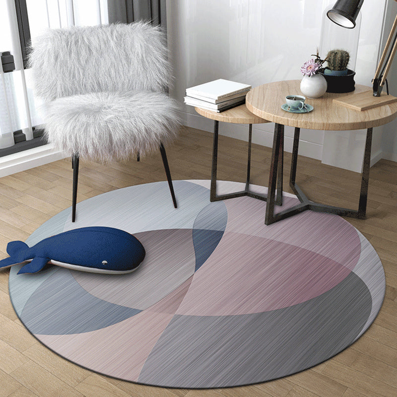 Frendorf | Bold Color Blocking Indoor Rug Multicolored Synthetics Carpet Stain Resistant Rug for Home Decor