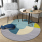 Frendorf | Bold Color Blocking Indoor Rug Multicolored Synthetics Carpet Stain Resistant Rug for Home Decor