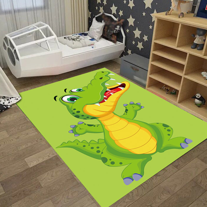 Frendorf | Creatieve Pastel Cartoon Tapijt Synthetisch Dierenpatroon Tapijt Vlekbestendig Antislip Vloerkleed voor Kinderen Slaapkamer