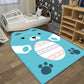 Frendorf | Creatieve Pastel Cartoon Tapijt Synthetisch Dierenpatroon Tapijt Vlekbestendig Antislip Vloerkleed voor Kinderen Slaapkamer