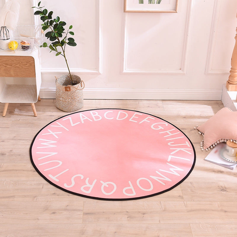 Frendorf | Pastel Alphabet Tapijt Synthetisch Kinderen Area Vloerkleed Antislip Ondergrond Tapijt voor Kinderkamer
