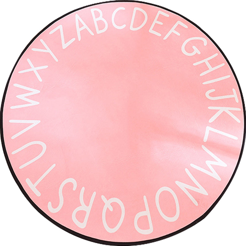 Frendorf | Pastel Alphabet Tapijt Synthetisch Kinderen Area Vloerkleed Antislip Ondergrond Tapijt voor Kinderkamer