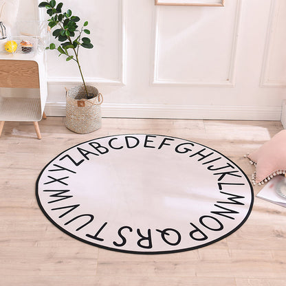Frendorf | Pastel Alphabet Tapijt Synthetisch Kinderen Area Vloerkleed Antislip Ondergrond Tapijt voor Kinderkamer
