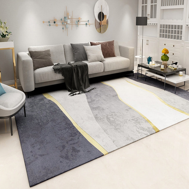 Frendorf | Steampunk Woonkamer Tapijt Donkere Kleur Lijnkunst Abstract Tapijt Polyester Antislip Achtergrond Tapijt voor Woonkamer
