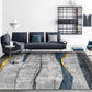 Frendorf | Steampunk Woonkamer Tapijt Donkere Kleur Lijnkunst Abstract Tapijt Polyester Antislip Achtergrond Tapijt voor Woonkamer