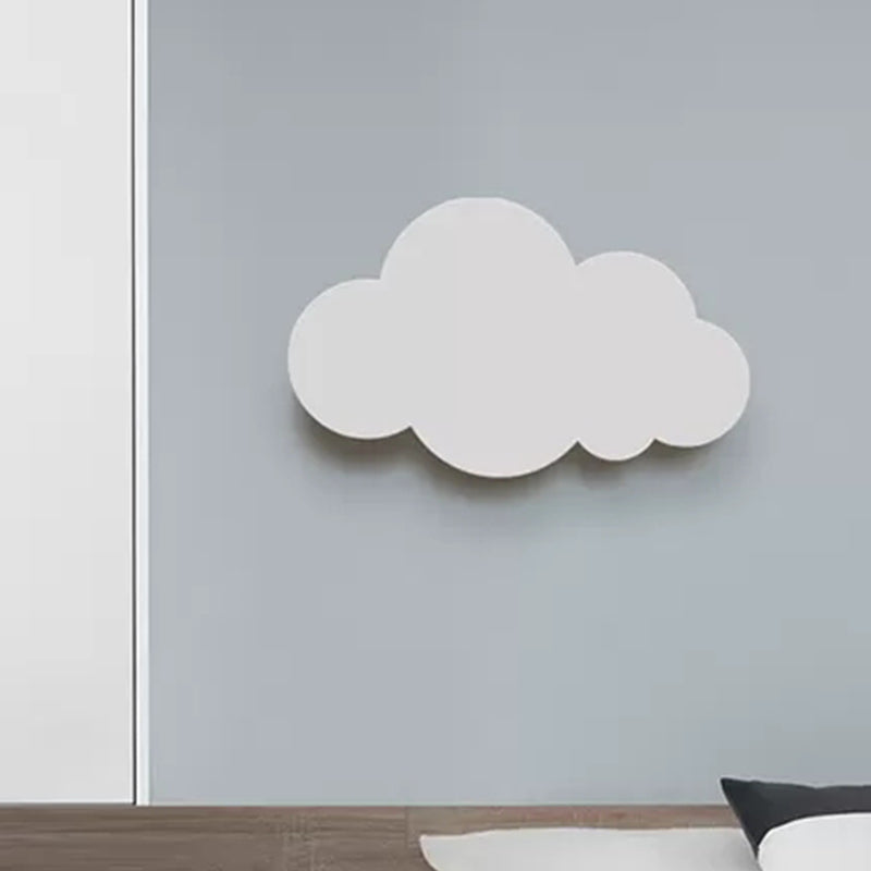 Plastik Cloud Slim Wandleuchte Moderner Stil LED Wandleuchte in Weiß für Kinderzimmer