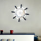 Frendorf | Ruderharz Wandbeleuchtung Ideen Küsten LED Weiß/Blaue Wandmontage Lampe mit Rundem Acrylschirm in Warm/Weiß Licht