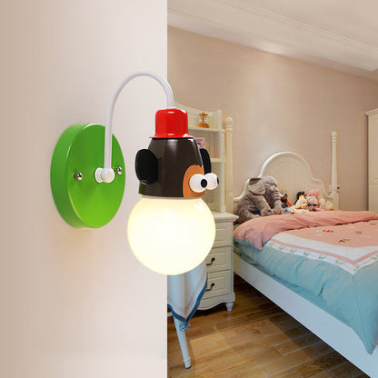 Frendorf | Monkey Halgang Kinderzimmer Wandleuchte Metall 1 Licht Mehrfarbig Wandanbringung