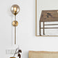 Frendorf | Bal Shade Pencil-Arme Wandverlichting Postmodern Duidelijk/Amber/Smoke Grijs Glas Enkele Messing Wand Gemonteerde Lamp