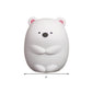 Fat Polar Bear Nachttischlampe Moderne Glänzende LED Tischlampe in Weiß für das Stillzimmer