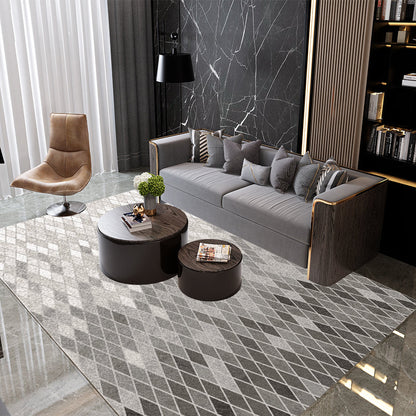 E unique modern Teppich grünes und blaues Karo-Muster Teppich haustierfreundlich rutschfeste Unterlage Teppich für Wohnzimmer