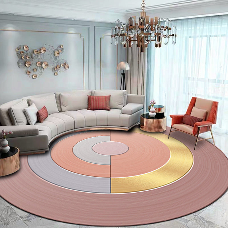 Frendorf | Groene Cirkels Patroon Tapijt Polyester Moderne Tapijt Wasbaar Antislip Huisdiervriendelijk Gebied Tapijt voor Woonkamer