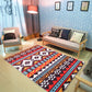 Multi Color Bohemian Teppich Synthetik Tribal Streifenmuster Teppich Tierfreundlich Waschbar Rutschfester Teppich für Büro